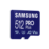 Samsung PRO Plus microSD Memory Card 512GB [2023], USB Card Reader incluso (Samsung SAMSUNG PRO Plus microSD 512GB)