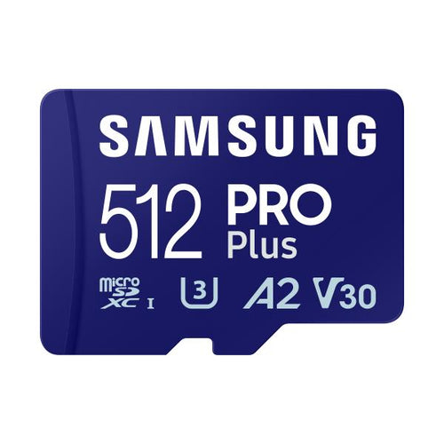 Samsung PRO Plus microSD Memory Card 512GB [2023], USB Card Reader incluso (Samsung SAMSUNG PRO Plus microSD 512GB)