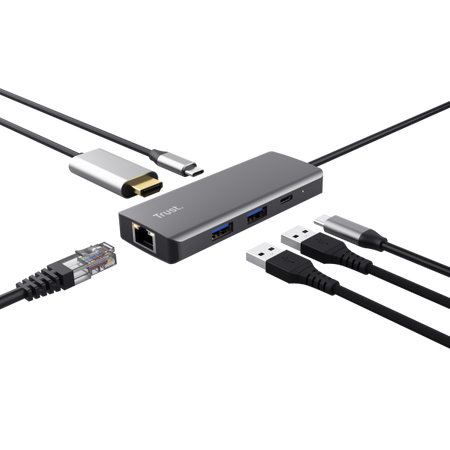 TRUST ADATTATORE DALYX 6-IN-1 MULTIPORTE