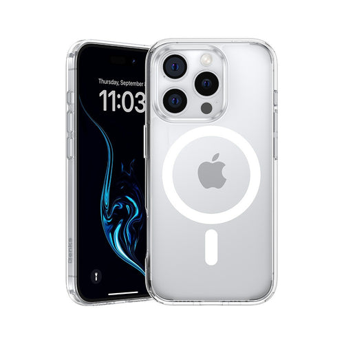 cover iphone 16 pro max bicomponente trasparente  compatibile magsafe