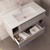 Mobile bagno sospeso 90cm Grigio Eucalipto, lavabo ceramico MOOD-755