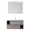 Mobile bagno sospeso 90cm Grigio Eucalipto, lavabo ceramico MOOD-755