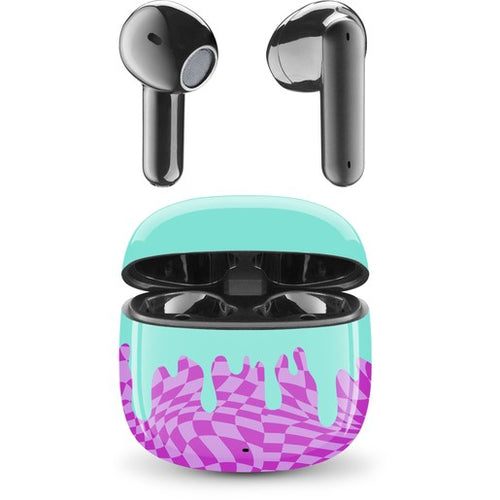 auricolare vivavoce bluetooth doppio con base di ricarica fluid