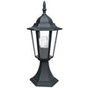 Lanterna da terra per esterno 60W E27 nera London