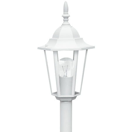 Paletto luce da esterno 60W E27 bianco London