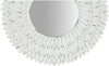 Biscottini Specchiera da appoggio diam.L21xPR3 cm finitura bianco anticato. Realizzata