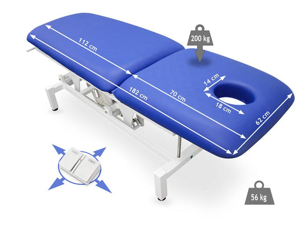 Lettino elettrico wireless Basic Plus 182x62cm