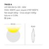 Applique moderno Cattaneo illuminazione LUNATICA 794 20A LED MONOEMISSIONE metallo lampada parete