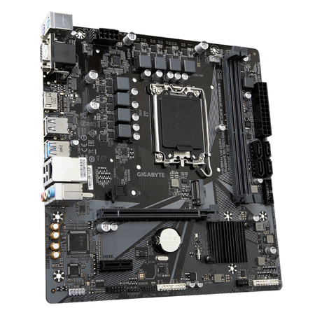 GIGABYTE H610M H V2 DDR4 Scheda madre - Supporta processori Intel Core 14th CPUs, 6+1+1 Hybrid Digital VRM, up to 3200MHz DDR4 [OC], 1xPCIe 3.0 M.2, GbE LAN, USB 3.2 Gen 1 (Gigabyte H610M H V2 DDR4 -