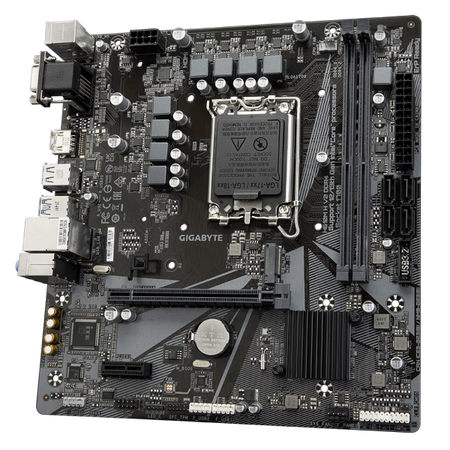 GIGABYTE H610M H V2 DDR4 Scheda madre - Supporta processori Intel Core 14th CPUs, 6+1+1 Hybrid Digital VRM, up to 3200MHz DDR4 [OC], 1xPCIe 3.0 M.2, GbE LAN, USB 3.2 Gen 1 (Gigabyte H610M H V2 DDR4 -