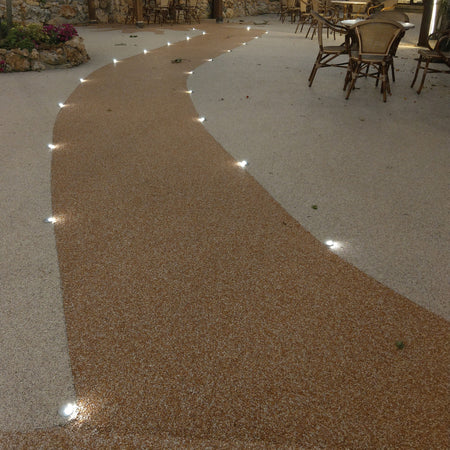 Segnapassi da incasso 3W a led 3000K nickel Pin