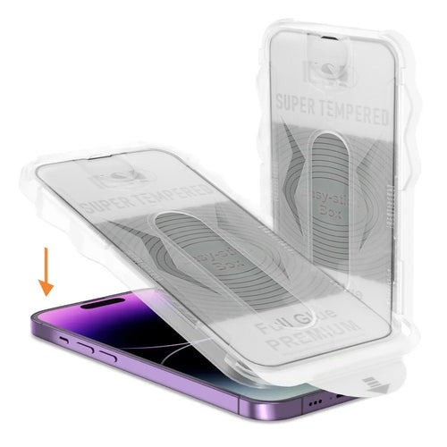 vetro temeprato iphone 16 pro max full glue con kit applicatore