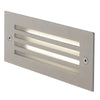 Segnapassi da incasso 6W a led con griglia nickel Flank