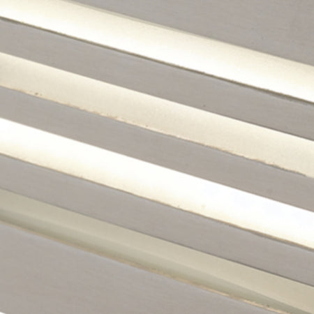 Segnapassi da incasso 6W a led con griglia nickel Flank