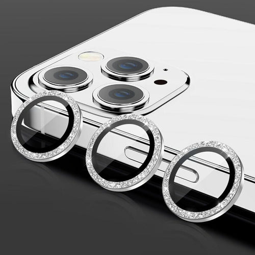 anello protettivo per fotocamere iphone 16 pro / 16 pro max diamond silver