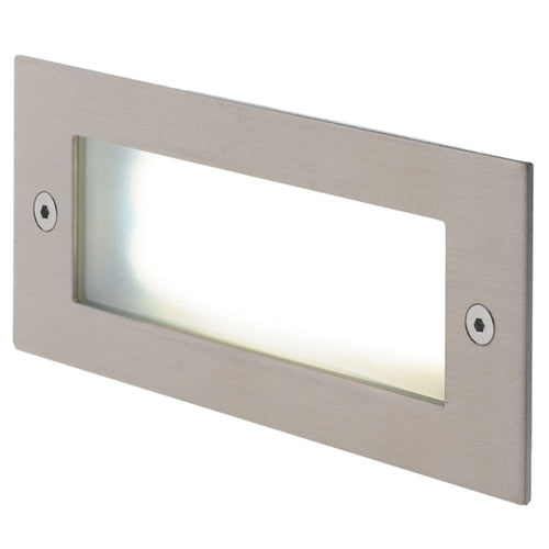 Segnapassi da incasso 6W a led nickel Flank