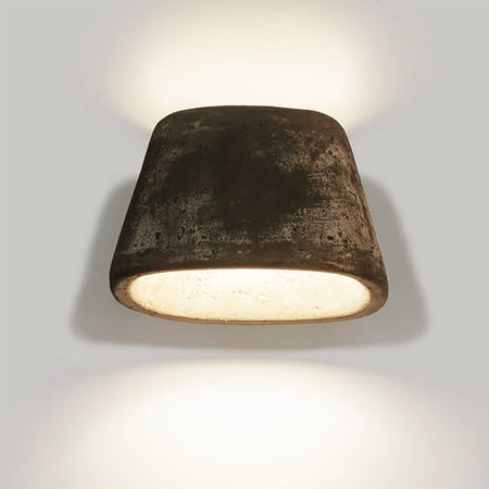 Applique esterno led Toscot TOBO P240 900LM 3000K IP55 lampada parete biemissione artigianale dimmerabile