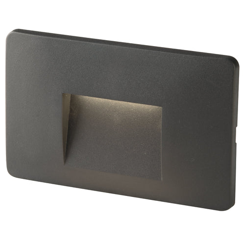 Segnapassi da incasso 3W a led antracite Blink