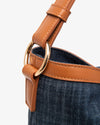 Nero Giardini borsa hobo da donna in jeans e cuoio E543906D214