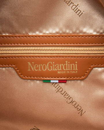 Nero Giardini borsa hobo da donna in jeans e cuoio E543906D214