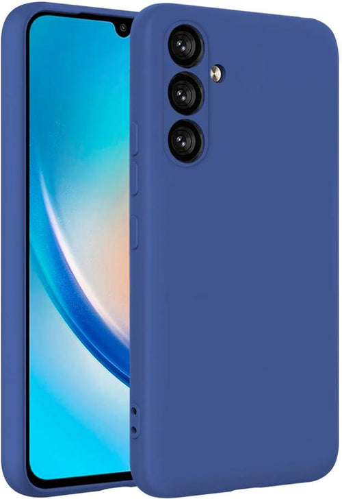 cover in silicone per samsung a16  blu