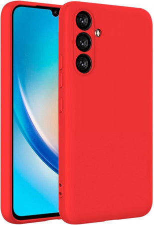 cover in silicone per samsung a16  rossa