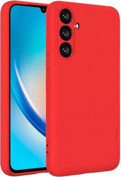 cover in silicone per samsung a16  rossa