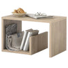 Tavolino da Salotto 2 Ripiani Legno Portariviste Design Moderno 59x36 H38cm Quercia