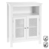 Mobile in Legno 60x28 H 80cm Bagno Camera Ingresso Salvaspazio 2Ante 1Vano Bianco