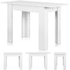 Tavolo in Legno Cucina 60x90 cm H 78 cm Allungabile fino a 60x120 cm Bianco