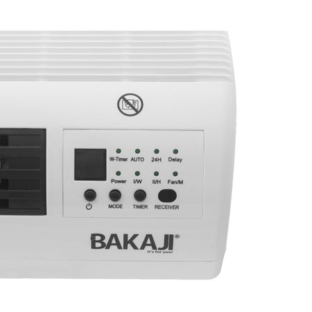 Termoconvettore Elettrico da Parete 3 Modalità Timer 24h 45x18x11cm Telecomando