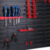 Pannello Portautensili da Parete 45 Pezzi con Contenitori e Ganci Officina Garage 95x54cm