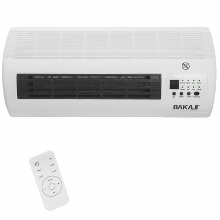 Termoconvettore Elettrico da Parete 3 Modalità Timer 24h 45x18x11cm Telecomando