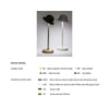 Abat-jour esterno led Toscot ET VOILA' 1261 220LM IP55 touch dimmerabile lampada tavolo batteria ottone pmma