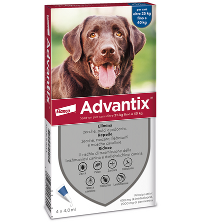 Advantix antiparassitario per cani da 25 a 40 kg
