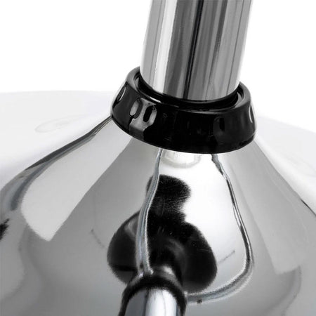 Coppia Sgabelli Bar Cucina Altezza Regolabile in Acciaio e ABS Girevole Nero