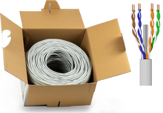 BOBINA RETE UTP CAT.6 305MT CCA AWG23 LSOH CLASSE CPR ECA