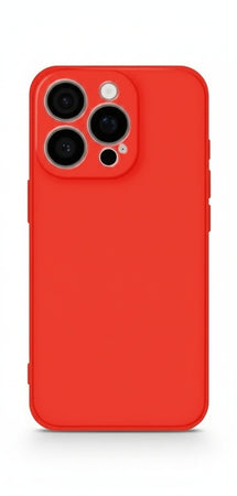 cover  silicone iphone 16 pro rossa