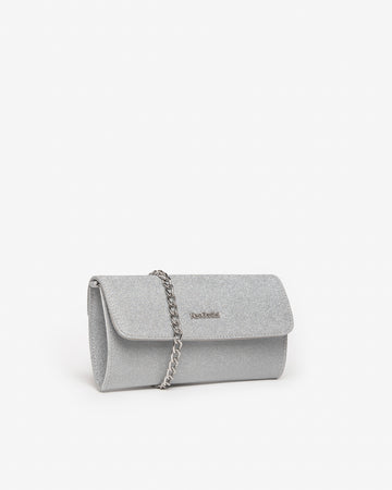 Nero Giardini pochette donna microglitter argento E343007DE700