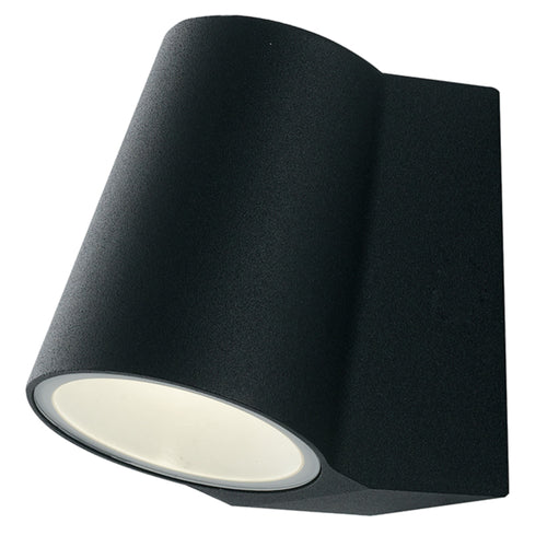 Applique da parete per esterno 6W a led nera Zark