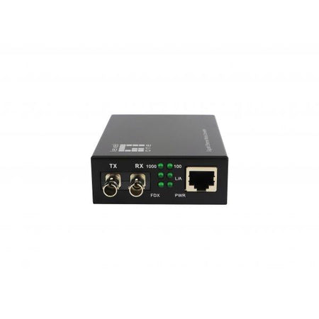 Convertitore multimediale LevelOne Gigabit RJ45 a ST, fibra ottica monomodale, 20 km, 1000 Mbit/s, 1000Base-LX, 1000Base-SX, IEEE 802.3, IEEE 802.3ab, IEEE 802.3u, IEEE 802.3z, Fast Ethernet, Gigabit