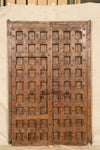 Biscottini Porta portone in legno massello e ferro da interno o da esterno vecchia e antica medievale scorrevole