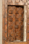 Biscottini Porta portone in legno massello e ferro da interno o da esterno vecchia e antica medievale scorrevole