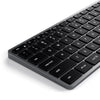 Satechi X3 tastiera Ufficio Bluetooth QWERTY Inglese Nero, Grigio (Satechi X3 Wireless Keyboard for up to)