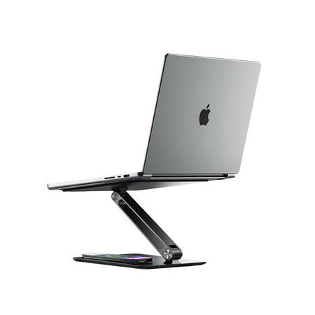 ALOGIC EPLSWCBK supporto per laptop Supporto per computer portatile Nero (ELITE POWER ADJUSTABLE LAPTOP - STAND RISER WITH PHONE CHARGER)