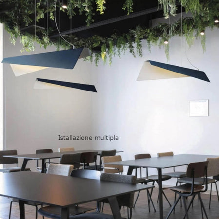Lampadario moderno Cattaneo illuminazione KAMI UP-DOWN 991 120S LED biemissione dimmerabile