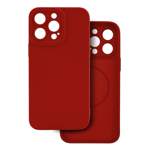 cover  silicone iphone 16 plus rossa compatibile magsafe