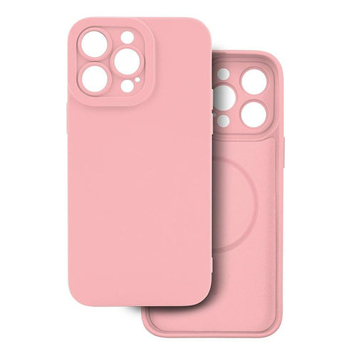 cover  silicone iphone 16 pro max rosa compatibile magsafe