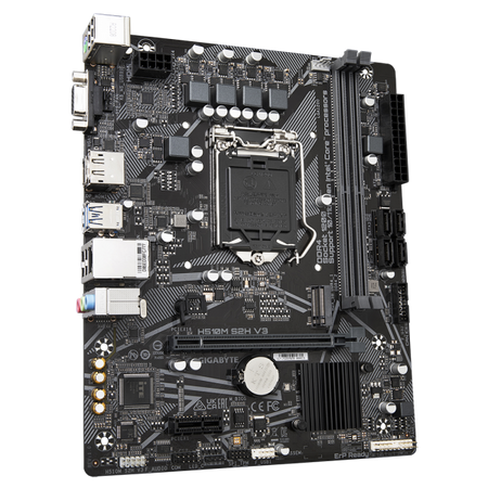 Scheda madre Gigabyte H510M S2H V3 - Supporto processori Intel Socket 1200 10a/11a Gen Intel Cpu - Ram 2x DDR4 2933/2133 Mhz - Vga, Hdmi, DisplayPort - 4x Usb3.2 / 6x Usb2.0 - GLan - Audio HD - Mic