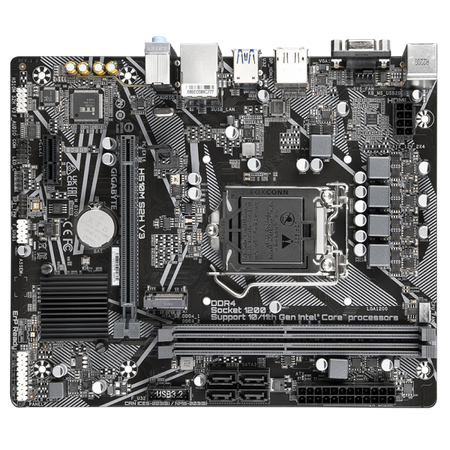 Scheda madre Gigabyte H510M S2H V3 - Supporto processori Intel Socket 1200 10a/11a Gen Intel Cpu - Ram 2x DDR4 2933/2133 Mhz - Vga, Hdmi, DisplayPort - 4x Usb3.2 / 6x Usb2.0 - GLan - Audio HD - Mic